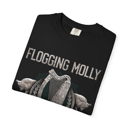 Flogging Molly Anthem T-shirt | Irish Celtic Harp Punk Rock Tee