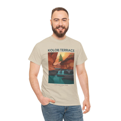 Camiseta de póster del Parque Nacional Kolob Terrace | Camiseta con paisaje del Cañón de Zion
