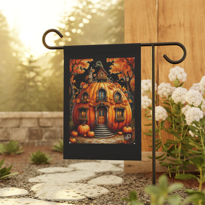 Pumpkin House Garden Banner | Fall Halloween Yard Flag