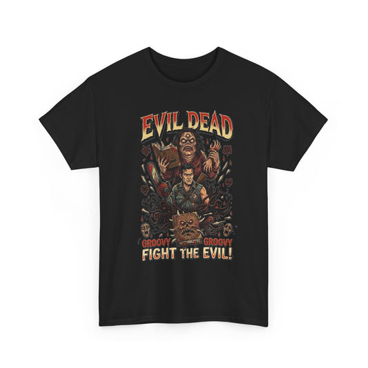 Evil Dead horror poster Tee | Ash vs Deadites cult classic movie shirt