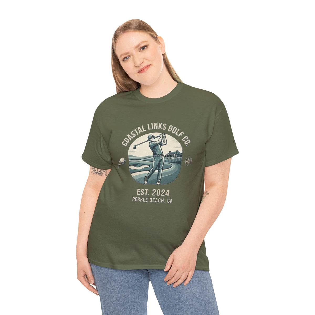 Coastal Links Golf Co logo T-Shirt | Pebble Beach est. 2024