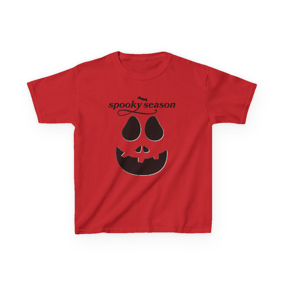 Camiseta infantil "Spooky Season" con Jack-o'-Lantern | Camiseta de calabaza de Halloween