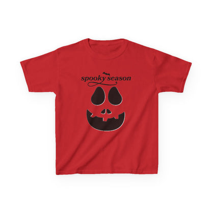 Camiseta infantil "Spooky Season" con Jack-o'-Lantern | Camiseta de calabaza de Halloween