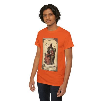 The Witching Hour Witch Tarot Illustration T-Shirt | Occult Vintage 666