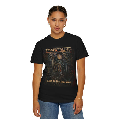 T-shirt avec visuel de l'album Cult of the Machine de Holy Moses | T-shirt thrash metal Cult of the Machine