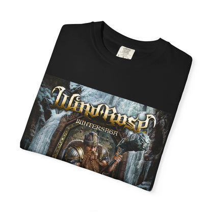 Wind Rose Winter Saga Viking Warrior T-shirt | Norse Metal Album Artwork