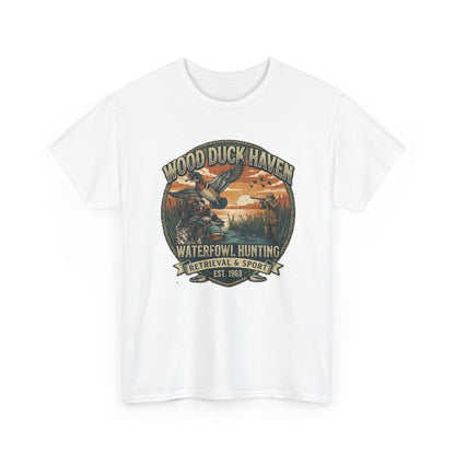 Wood Duck Haven Waterfowl Hunting Tee | Vintage Duck Retriever Design
