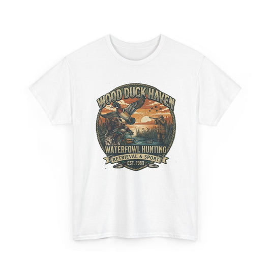 Wood Duck Haven Waterfowl Hunting Tee | Vintage Duck Retriever Design