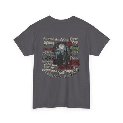 Doom Metal Till The End Double Sided T-Shirt | Doom Metal Band Logos Tee