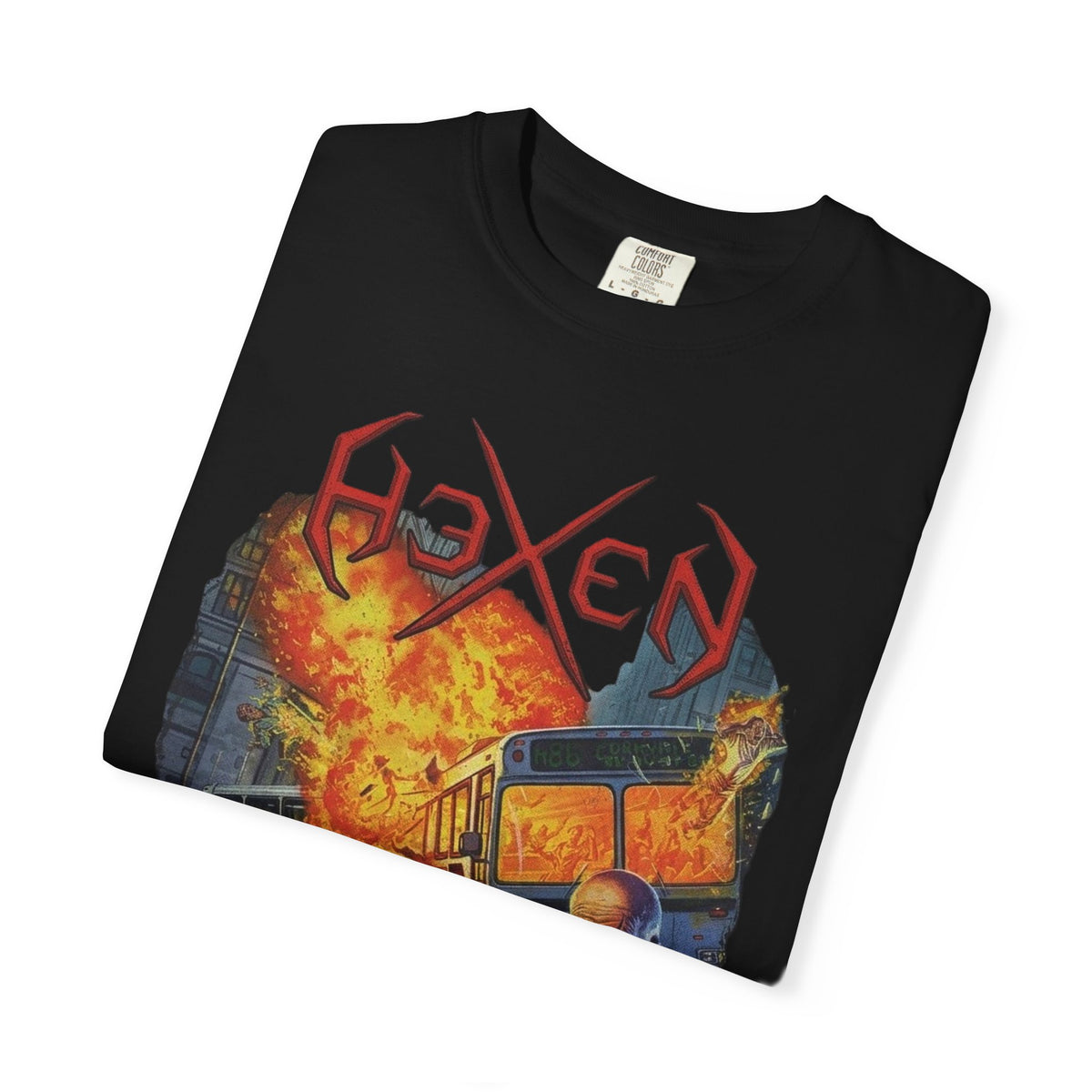 HeXen State Of Insurgency Artwork T-Shirt / American Thrash Metal Band Tee