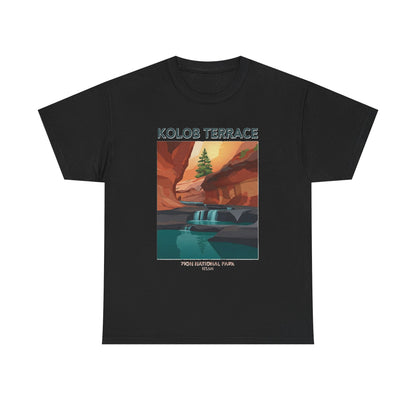 Camiseta de póster del Parque Nacional Kolob Terrace | Camiseta con paisaje del Cañón de Zion