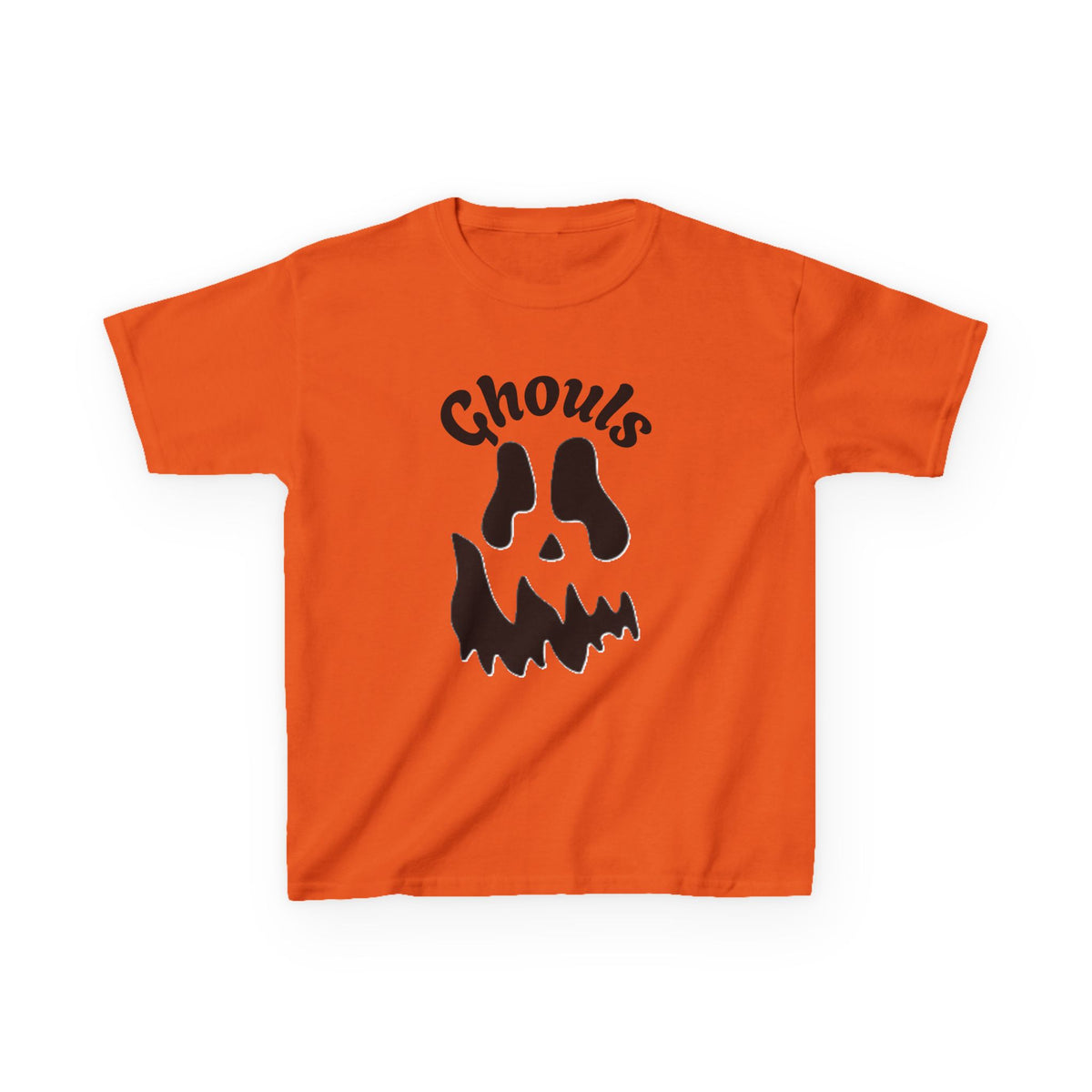 Ghouls Skull Kids Tee | Halloween Spooky Pumpkin Face