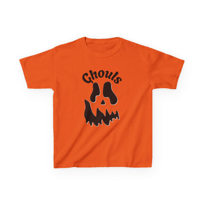 Ghouls Skull Kids Tee | Halloween Spooky Pumpkin Face