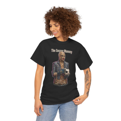 T-shirt Soccer Mommy | Illustration de joueur vintage, t-shirt pour fan de football