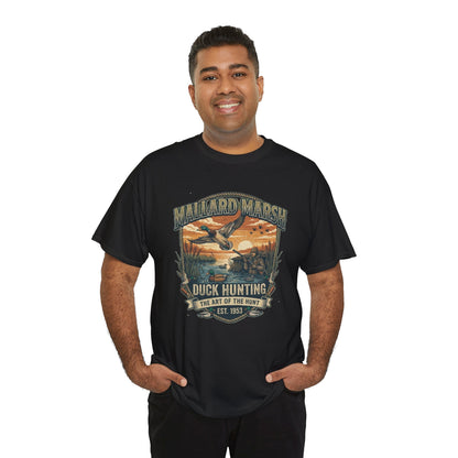Mallard Marsh Duck Hunting Tee | Vintage Waterfowl Design