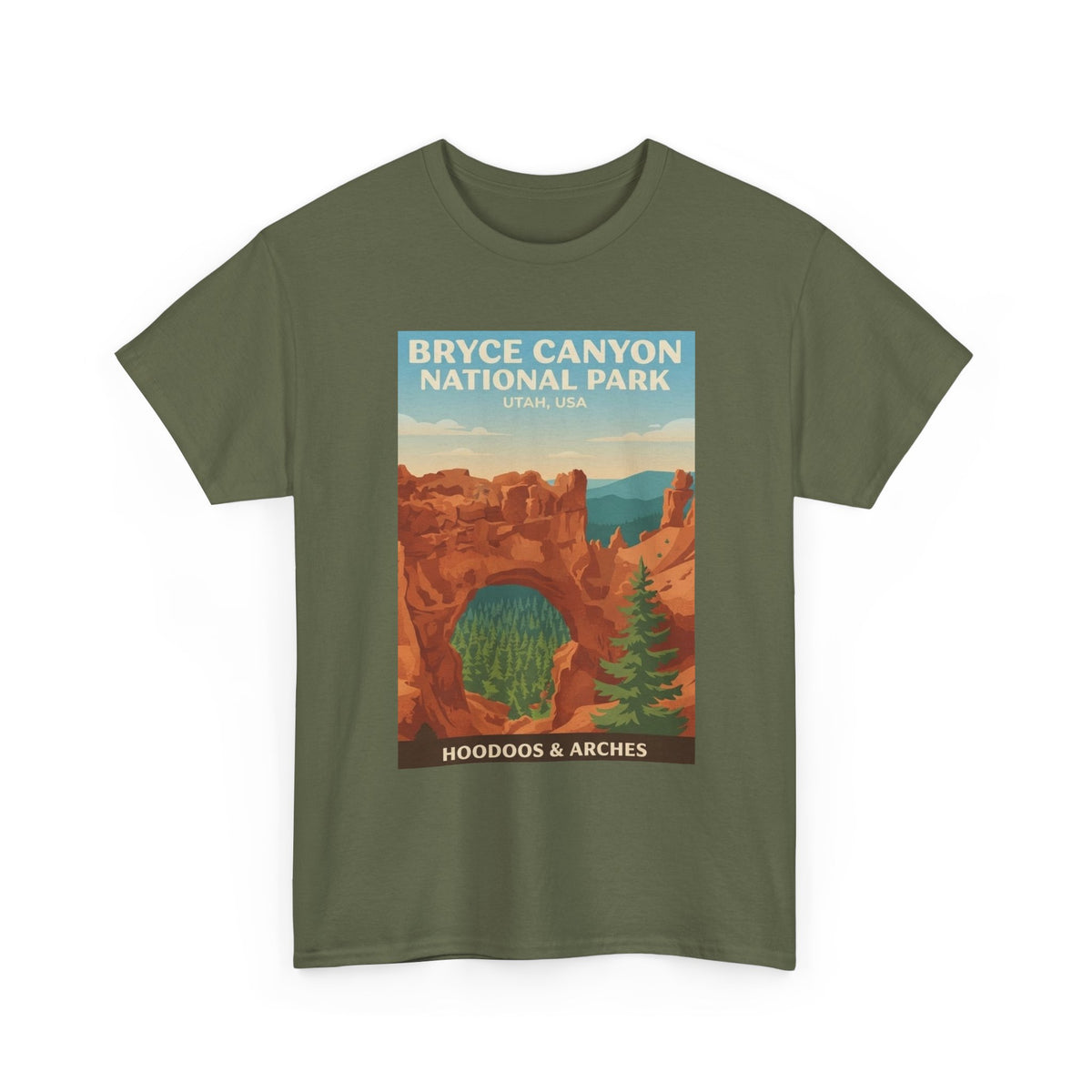 Bryce Canyon National Park Poster Tee | Hoodoos & Arches T-Shirt