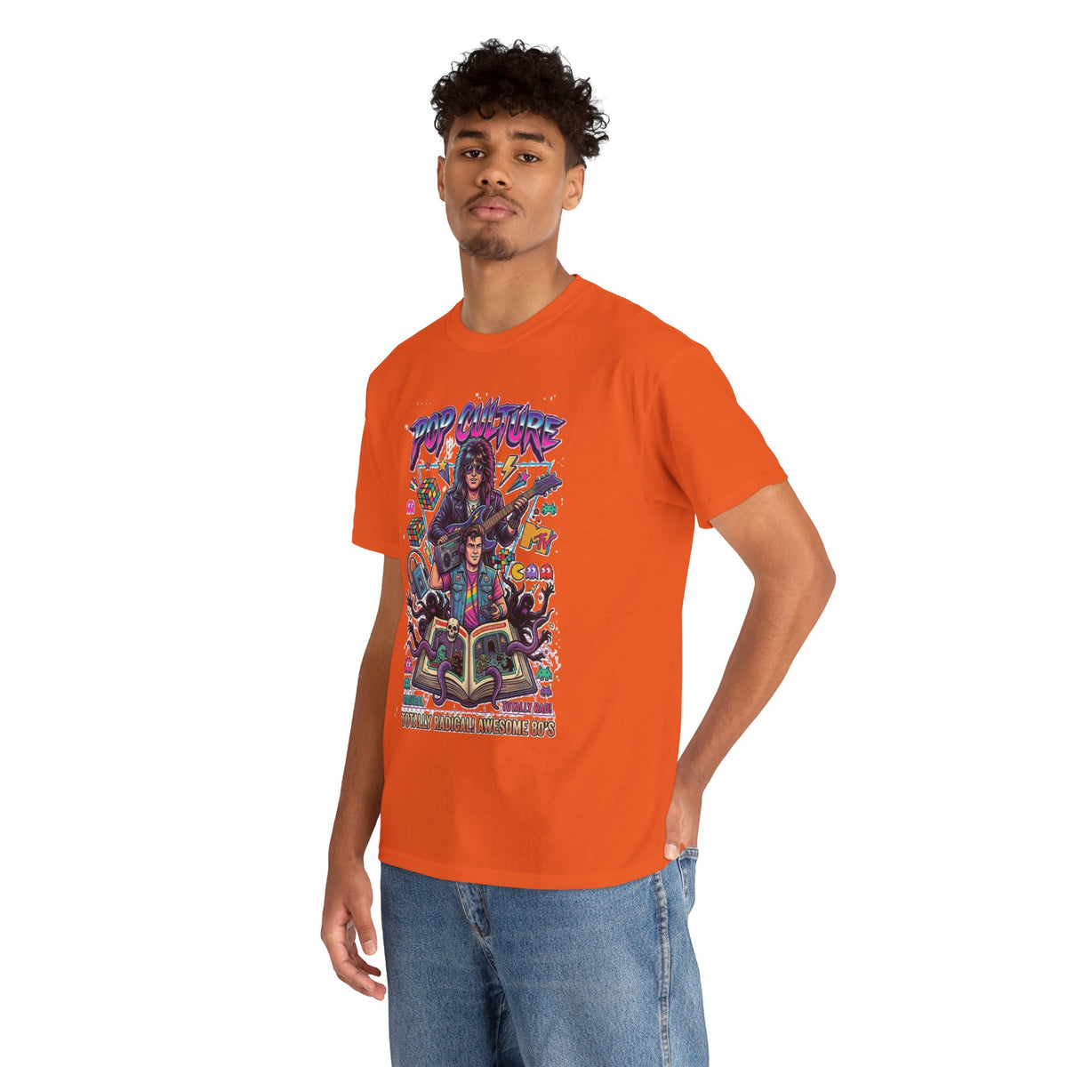Camiseta con ilustración de banda de rock retro de los 80 | Gráfico de fantasía con guitarra vintage
