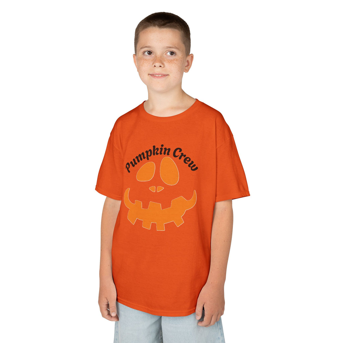 Pumpkin Crew Kids Tee | Halloween Jack-o'-Lantern Shirt