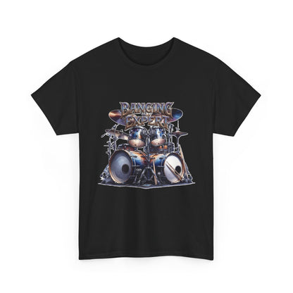 Drum Kit Illustration Tee | Banging The Drums Drummer Humor Graphic Tee