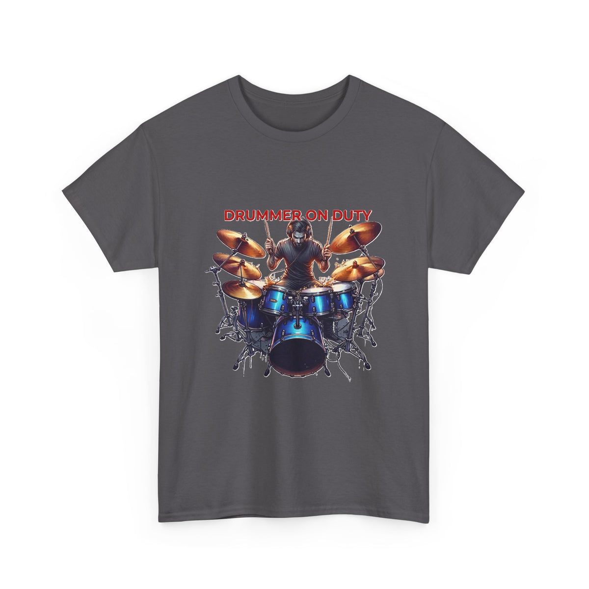 Drummer on Duty Drummer Tee | Drum Set Graphic Tee