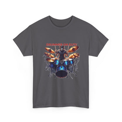 Drummer on Duty Drummer Tee | Drum Set Graphic Tee