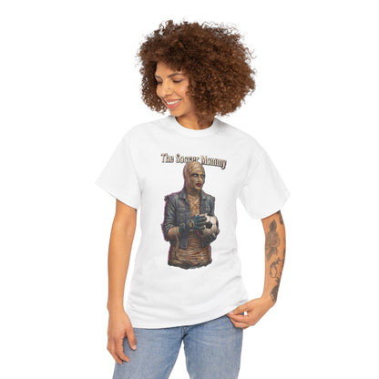 T-shirt Soccer Mommy | Illustration de joueur vintage, t-shirt pour fan de football