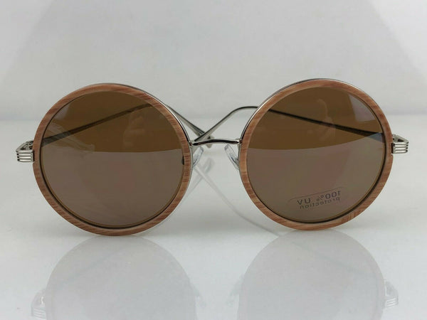 Polarized Wood Look Sunglasses Women Retro Running Driving Glasses
