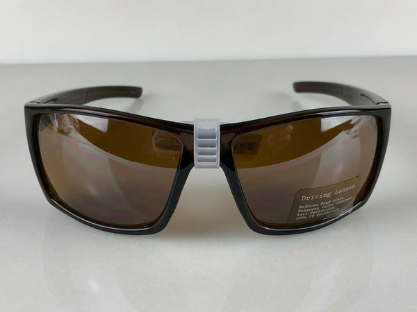 Brown Fashion Sunglasses Men and Unisex Retro Running Driving Glasses